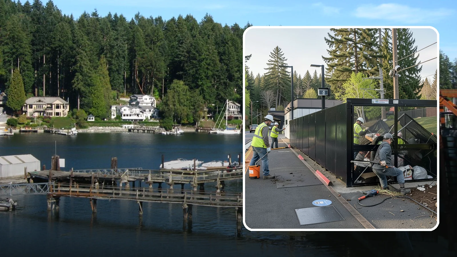 Emergency Fencing in Gig Harbor, Pierce County, WA - Fast temporary fencing to secure damaged sites, hazards, and public property following an incident.