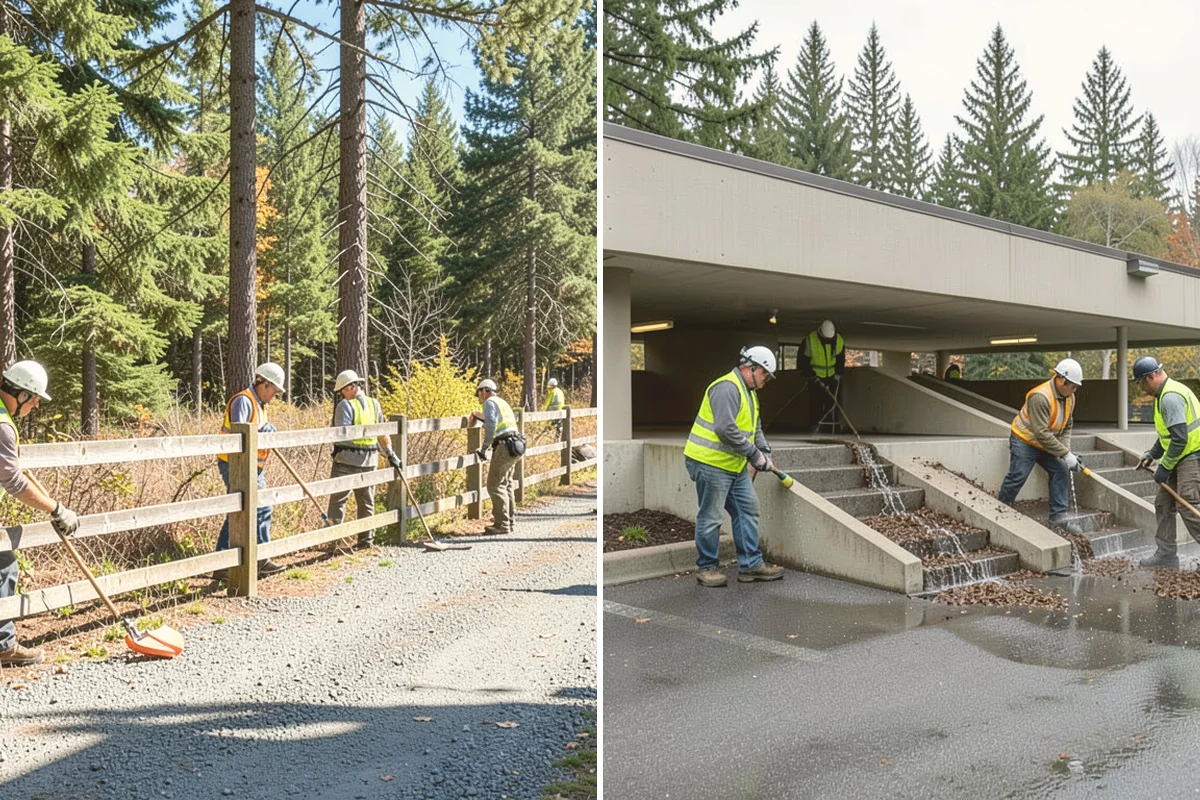 Emergency Fencing in Lynnwood, Snohomish County, WA - Assess the site and define the required secure perimeter