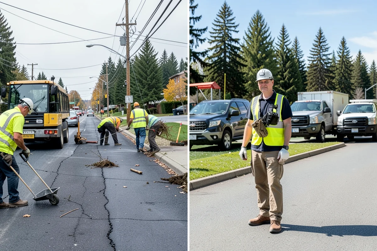 Emergency Fencing in Pacific, King County, WA - Assess the site and define the required secure perimeter