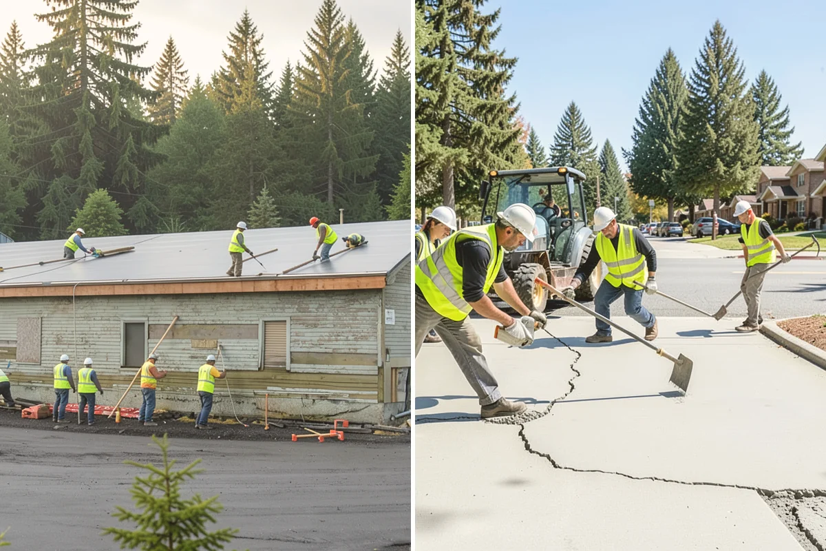 Emergency Fencing in Sammamish, King County, WA - Assess the site and define the required secure perimeter