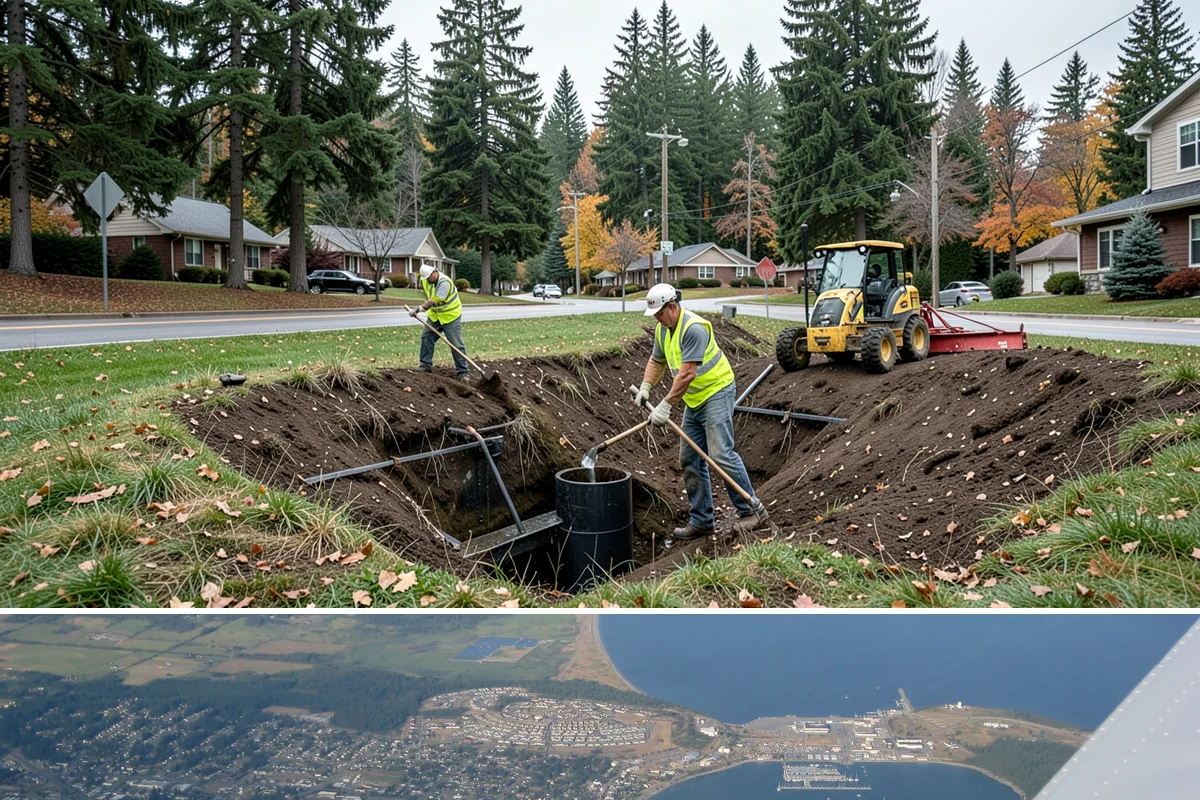 Emergency On-Call Services in Oak Harbor, Island County, WA - Demand concentrates in the fall and winter windstorm and flood season across Western Washington.