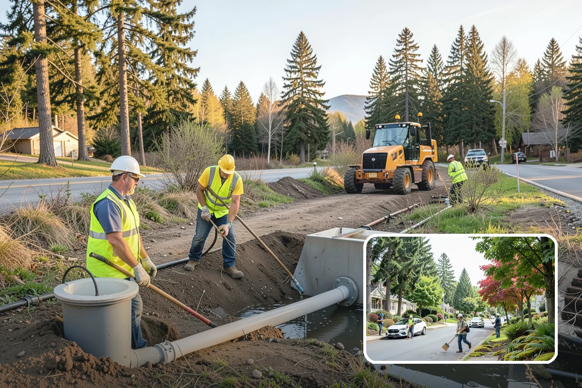 Emergency Pumping in Beaux Arts Village, King County, WA - Removes standing water quickly to reopen public access