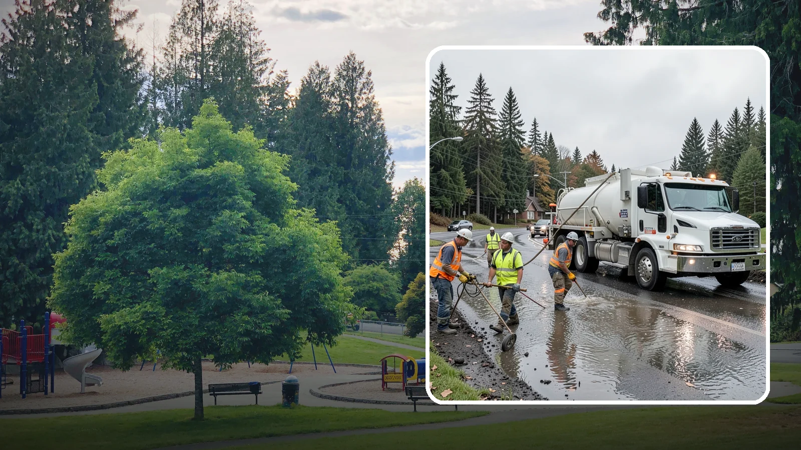 Emergency Pumping in Bonney Lake, Pierce County, WA - Rapid water removal from flooded roads, facilities, and public sites to restore access and prevent damage.
