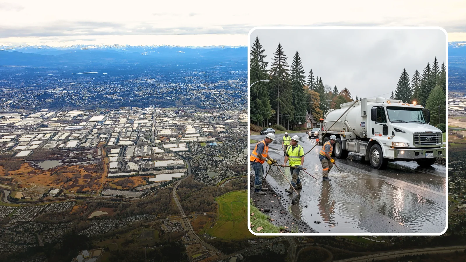 Emergency Pumping in Kent, King County, WA - Rapid water removal from flooded roads, facilities, and public sites to restore access and prevent damage.