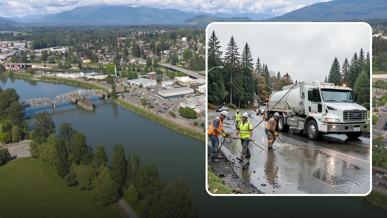 Emergency Pumping in Mount Vernon, Skagit County, WA - Rapid water removal from flooded roads, facilities, and public sites to restore access and prevent damage.