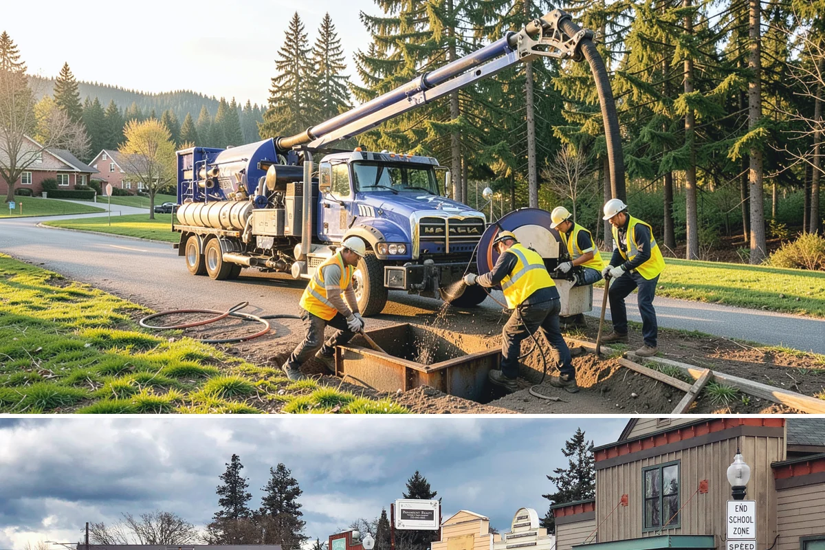 Emergency Pumping in Roy, Pierce County, WA - Emergency pumping demand peaks from November through February when heavy rain and high water tables overwhelm drainage systems.