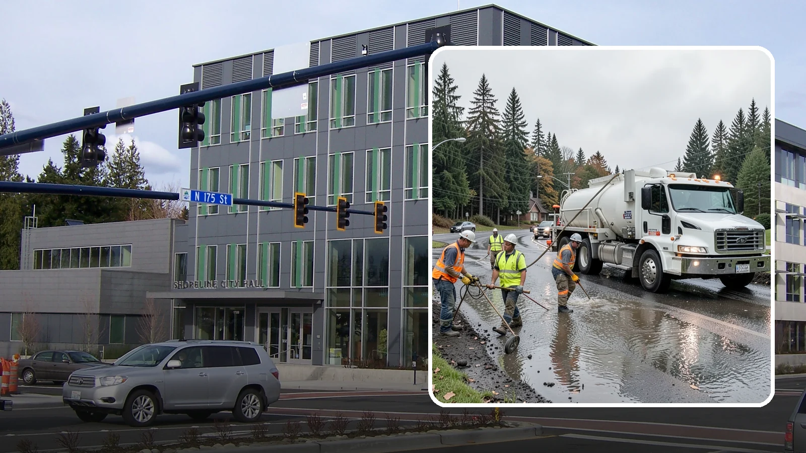 Emergency Pumping in Shoreline, King County, WA - Rapid water removal from flooded roads, facilities, and public sites to restore access and prevent damage.