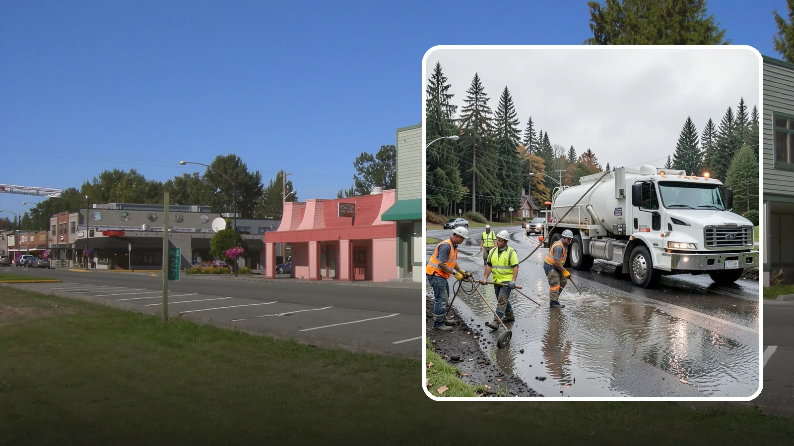 Emergency Pumping in Snoqualmie, King County, WA - Rapid water removal from flooded roads, facilities, and public sites to restore access and prevent damage.