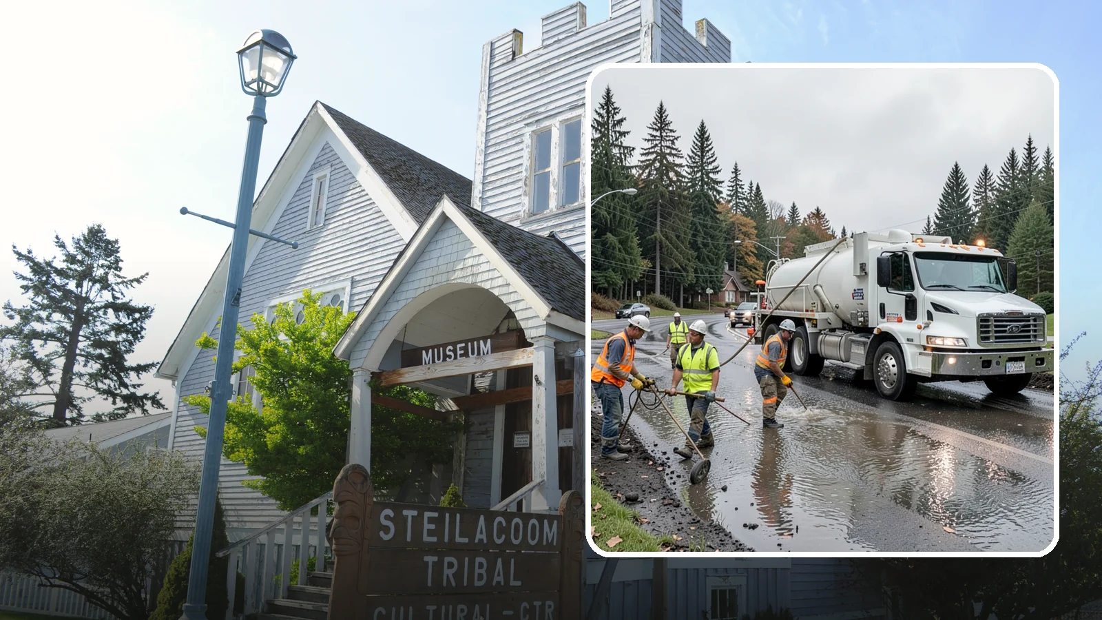 Emergency Pumping in Steilacoom, Pierce County, WA - Rapid water removal from flooded roads, facilities, and public sites to restore access and prevent damage.
