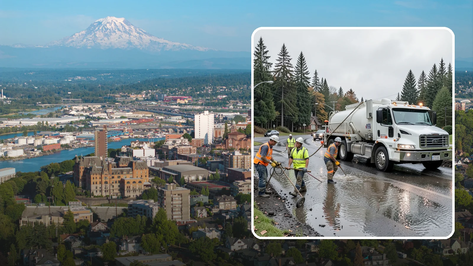 Emergency Pumping in Tacoma, Pierce County, WA - Rapid water removal from flooded roads, facilities, and public sites to restore access and prevent damage.