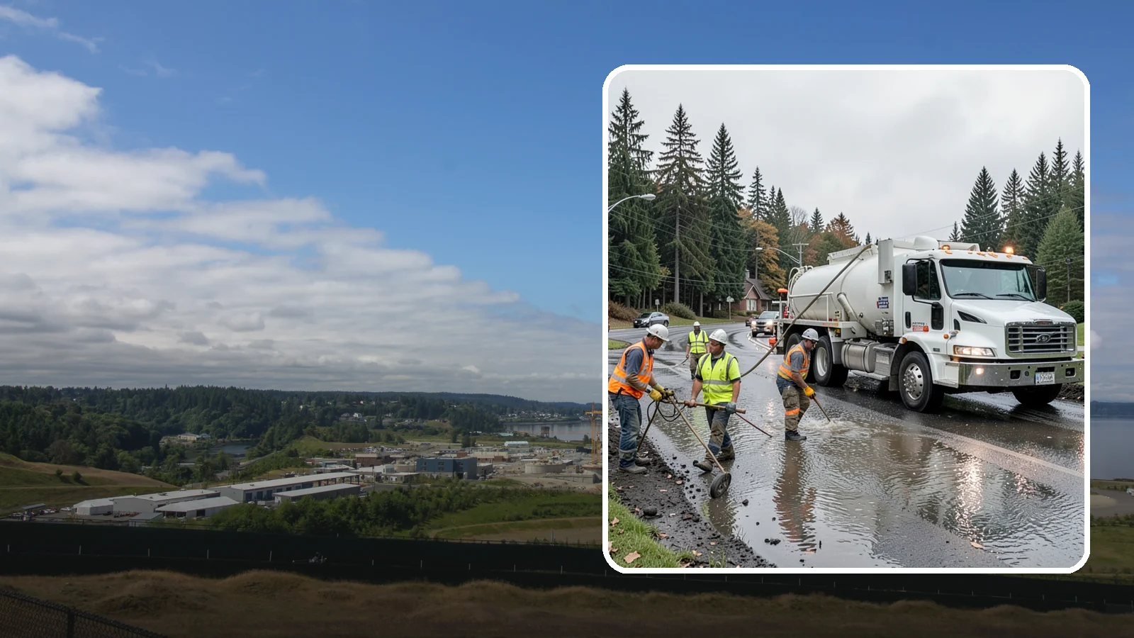 Emergency Pumping in University Place, Pierce County, WA - Rapid water removal from flooded roads, facilities, and public sites to restore access and prevent damage.