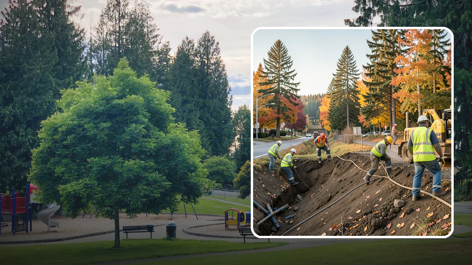 Emergency Site Stabilization in Bonney Lake, Pierce County, WA - Immediate stabilization of failed or hazardous public sites to prevent further damage and protect the public.