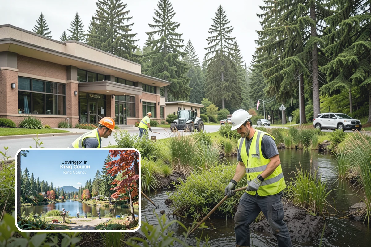 Emergency Site Stabilization in Covington, King County, WA - Halts progressive failure with rapid interim measures