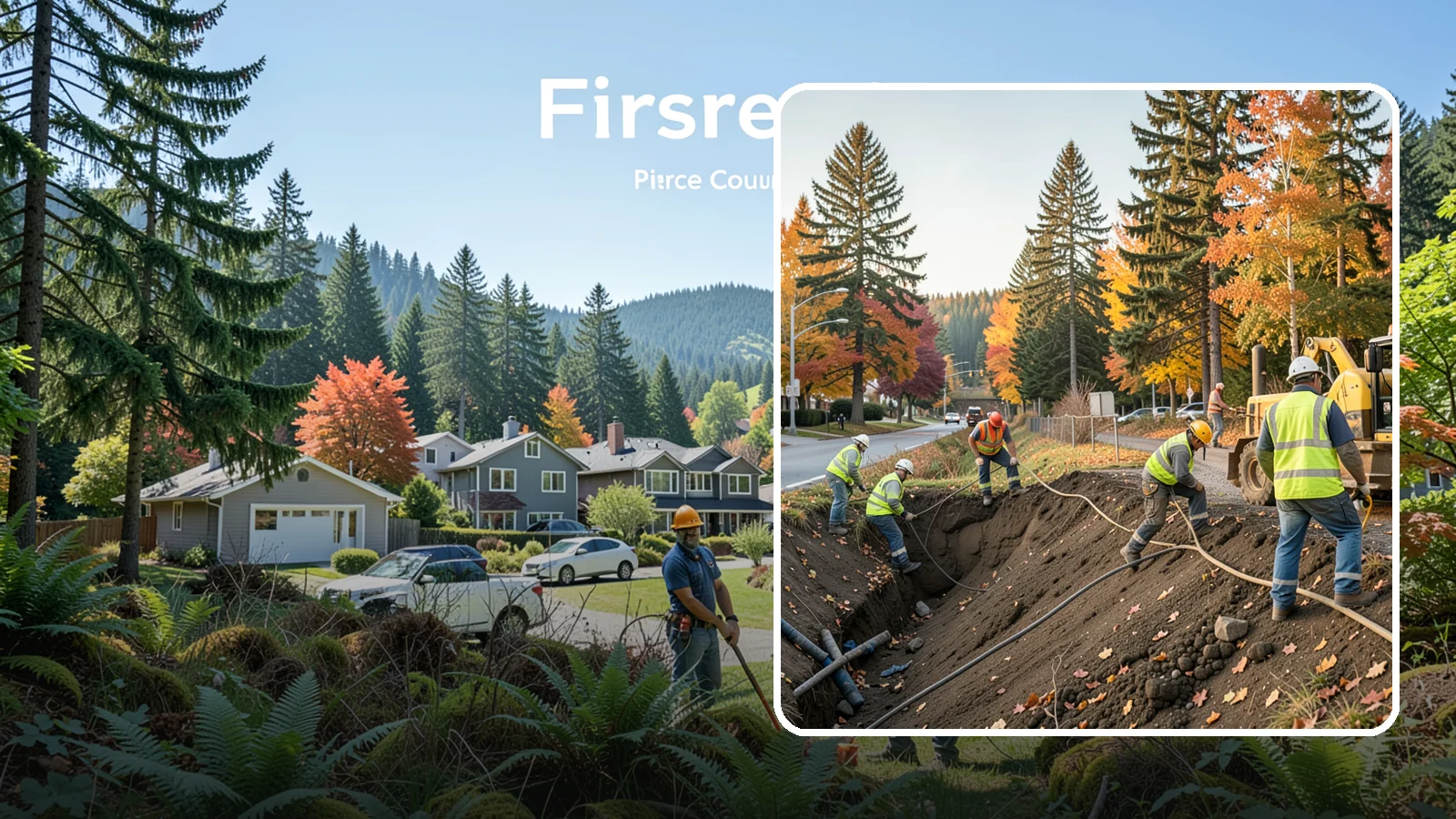 Emergency Site Stabilization in Fircrest, Pierce County, WA - Immediate stabilization of failed or hazardous public sites to prevent further damage and protect the public.