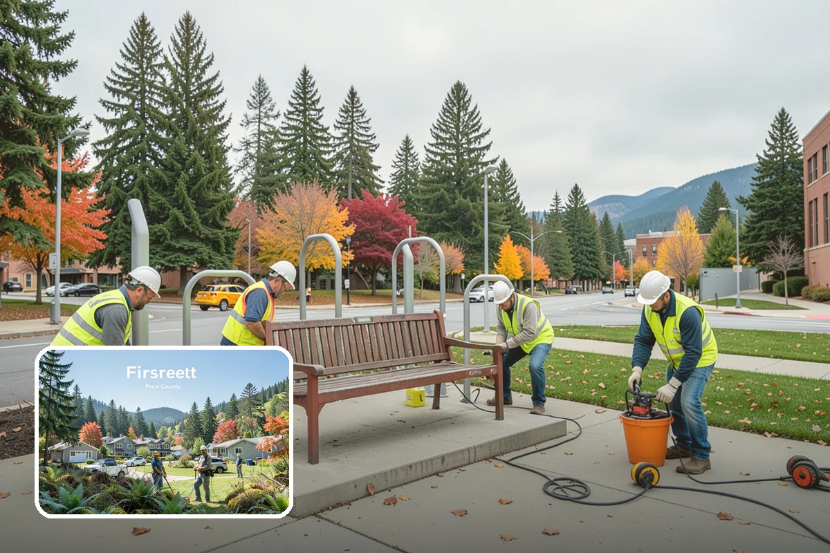 Emergency Site Stabilization in Fircrest, Pierce County, WA - Halts progressive failure with rapid interim measures