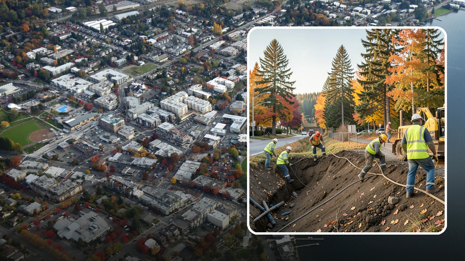 Emergency Site Stabilization in Kirkland, King County, WA - Immediate stabilization of failed or hazardous public sites to prevent further damage and protect the public.