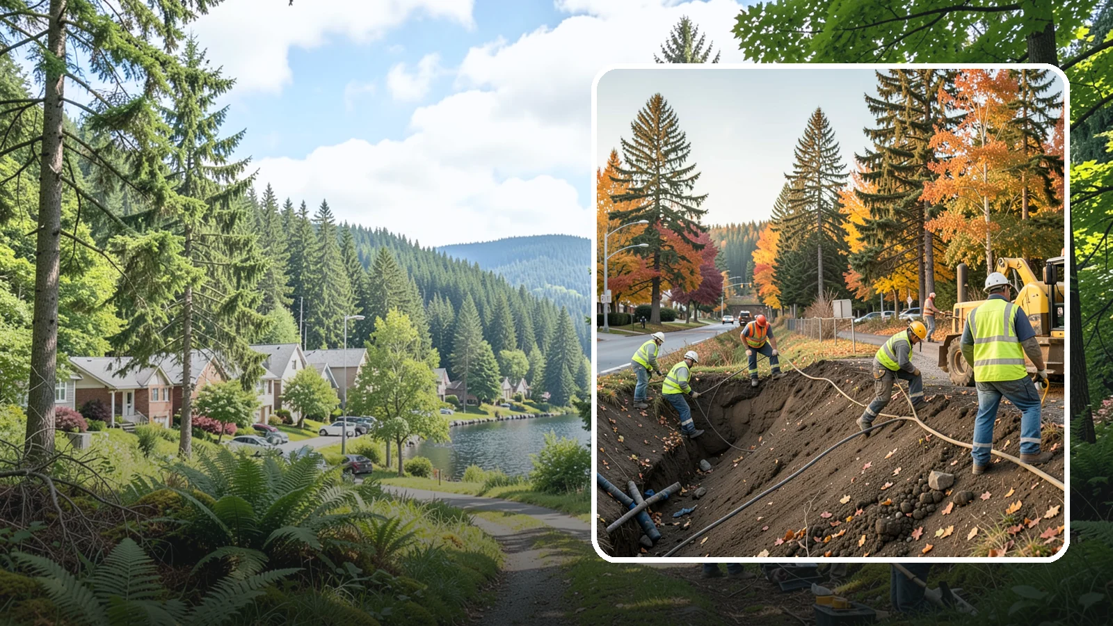 Emergency Site Stabilization in Lake Forest Park, King County, WA - Immediate stabilization of failed or hazardous public sites to prevent further damage and protect the public.