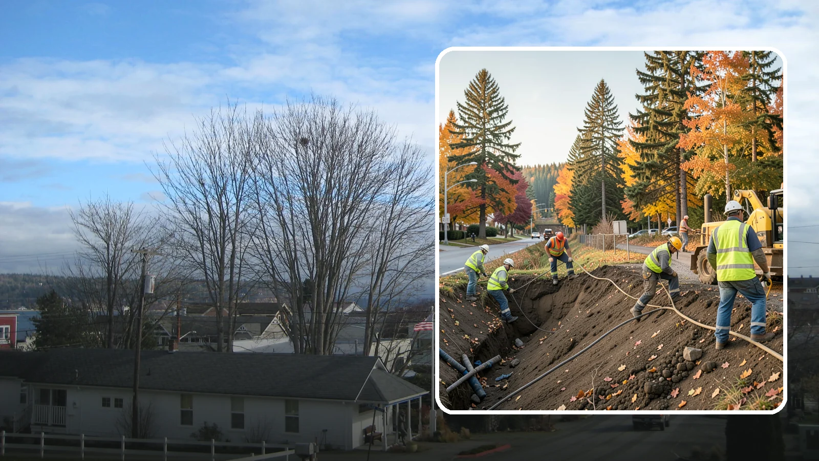 Emergency Site Stabilization in Langley, Island County, WA - Immediate stabilization of failed or hazardous public sites to prevent further damage and protect the public.