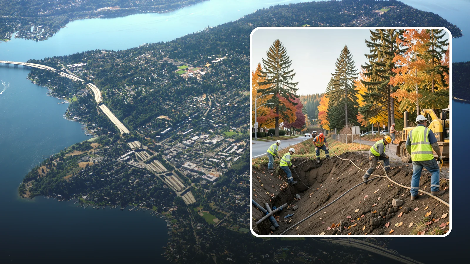 Emergency Site Stabilization in Mercer Island, King County, WA - Immediate stabilization of failed or hazardous public sites to prevent further damage and protect the public.