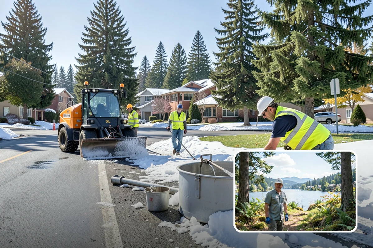 Emergency Site Stabilization in Milton, King County, WA - Halts progressive failure with rapid interim measures
