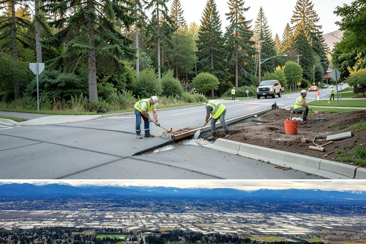 Emergency Site Stabilization in SeaTac, King County, WA - Site failures cluster from December through March when saturated ground and prolonged rain undermine slopes and structures.
