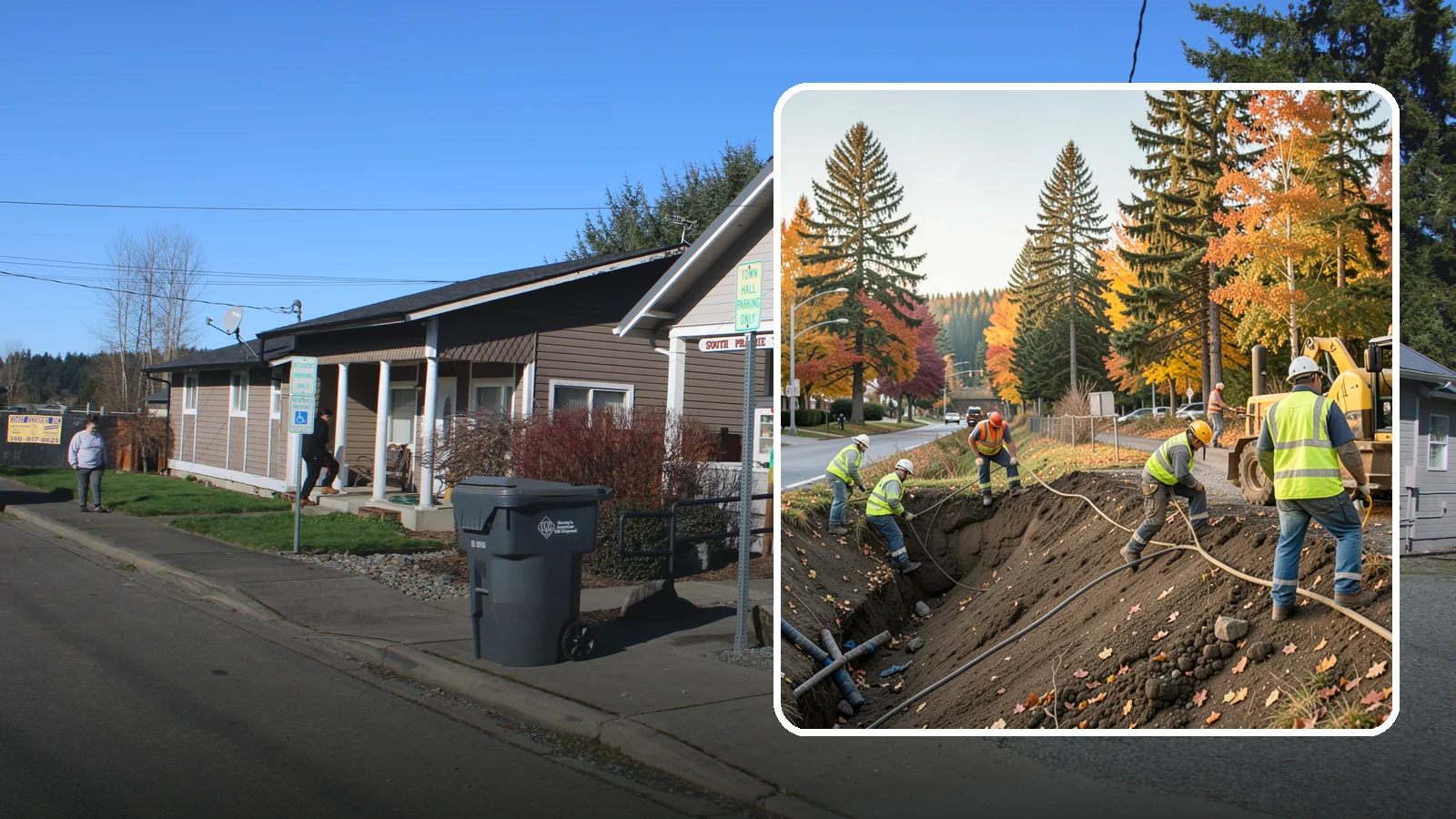 Emergency Site Stabilization in South Prairie, Pierce County, WA - Immediate stabilization of failed or hazardous public sites to prevent further damage and protect the public.