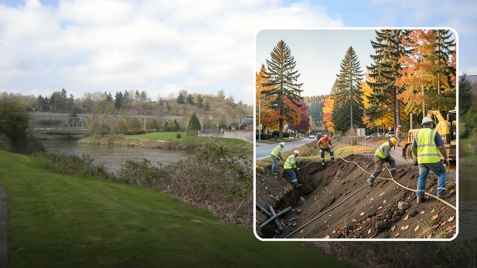 Emergency Site Stabilization in Tukwila, King County, WA - Immediate stabilization of failed or hazardous public sites to prevent further damage and protect the public.