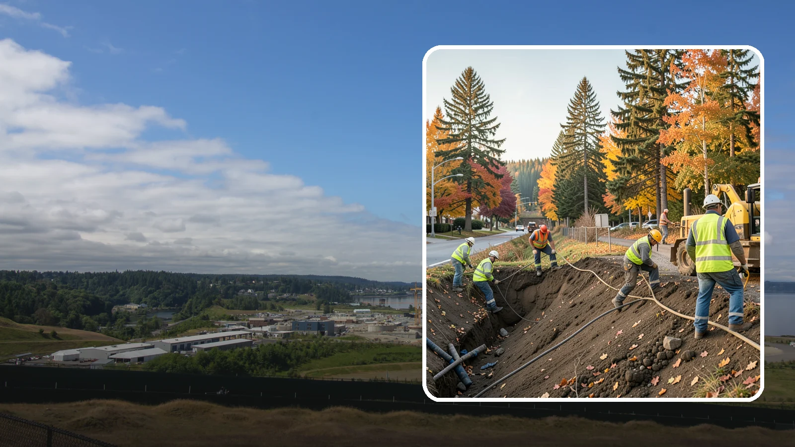 Emergency Site Stabilization in University Place, Pierce County, WA - Immediate stabilization of failed or hazardous public sites to prevent further damage and protect the public.