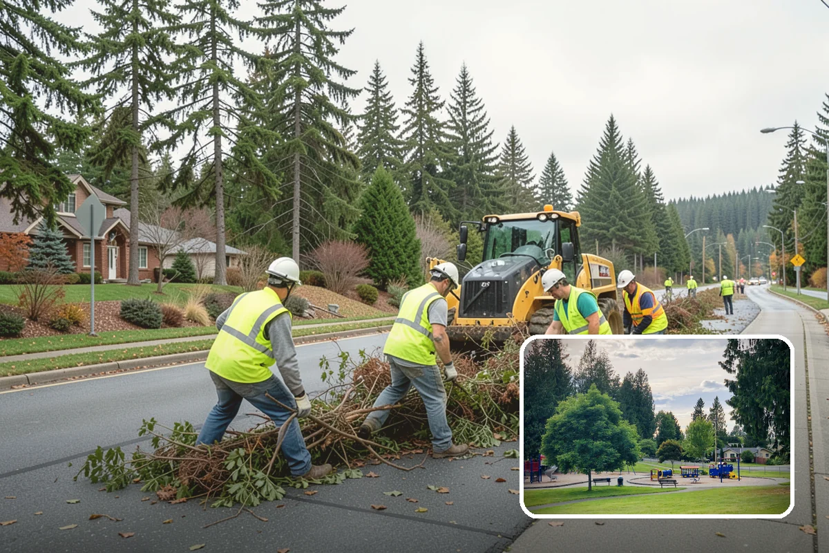 Emergency Snow Response in Bonney Lake, Pierce County, WA - On-call mobilization for storms that exceed normal plans