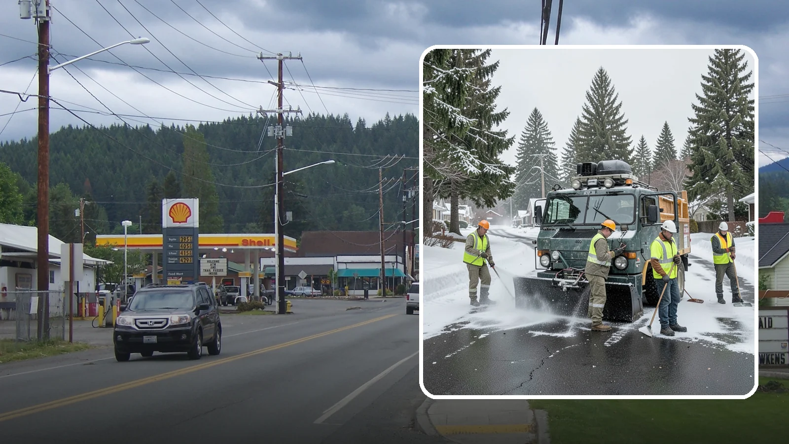 Emergency Snow Response in Granite Falls, Snohomish County, WA - On-call emergency snow response to mobilize crews and equipment when unexpected or severe winter weather strikes.