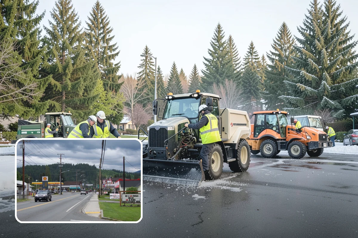 Emergency Snow Response in Granite Falls, Snohomish County, WA - On-call mobilization for storms that exceed normal plans