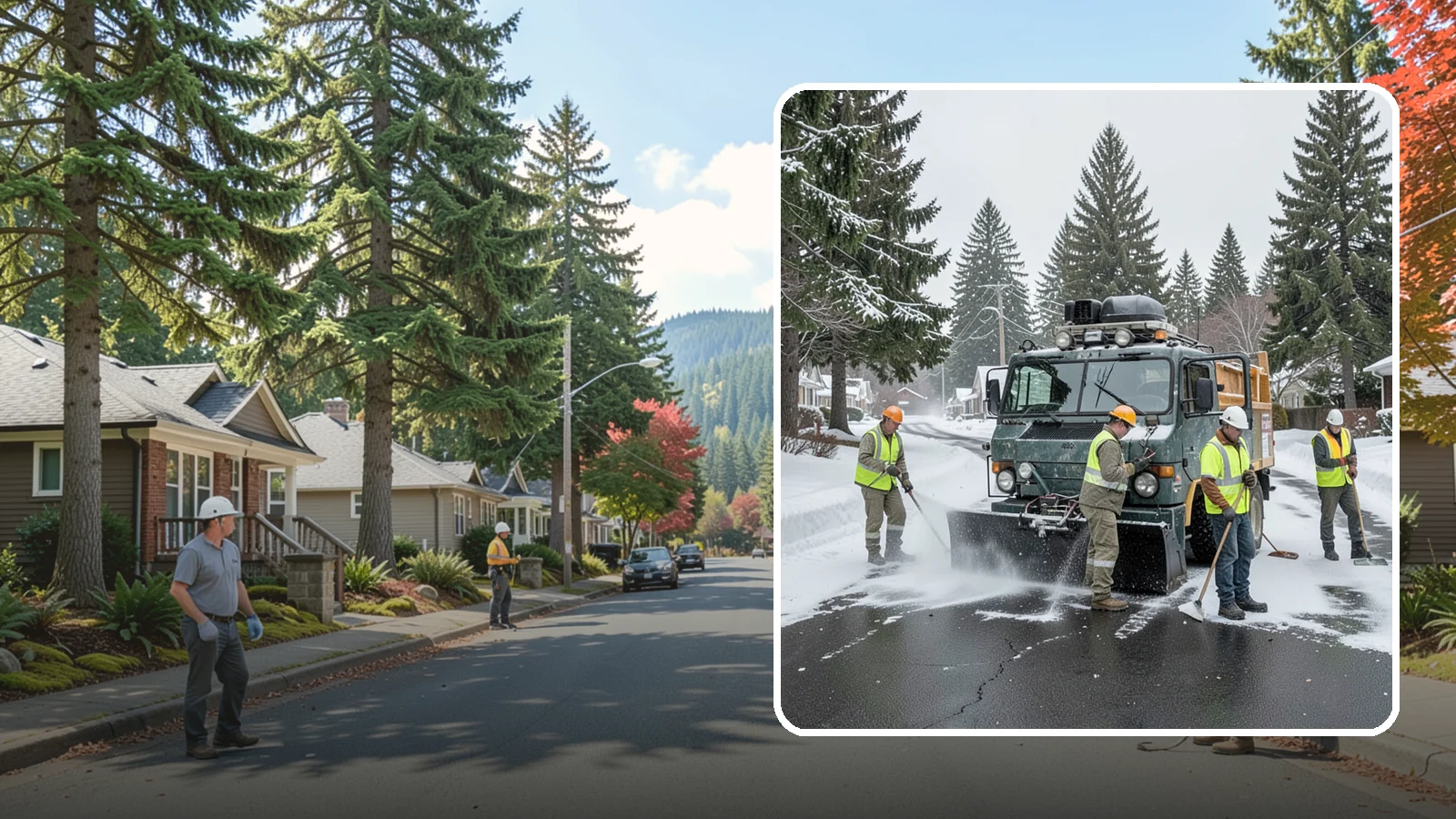 Emergency Snow Response in Hunts Point, King County, WA - On-call emergency snow response to mobilize crews and equipment when unexpected or severe winter weather strikes.