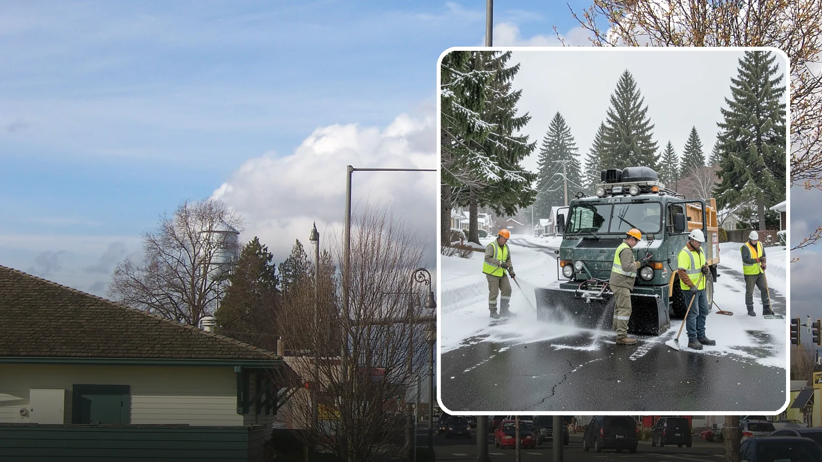 Emergency Snow Response in Marysville, Snohomish County, WA - On-call emergency snow response to mobilize crews and equipment when unexpected or severe winter weather strikes.
