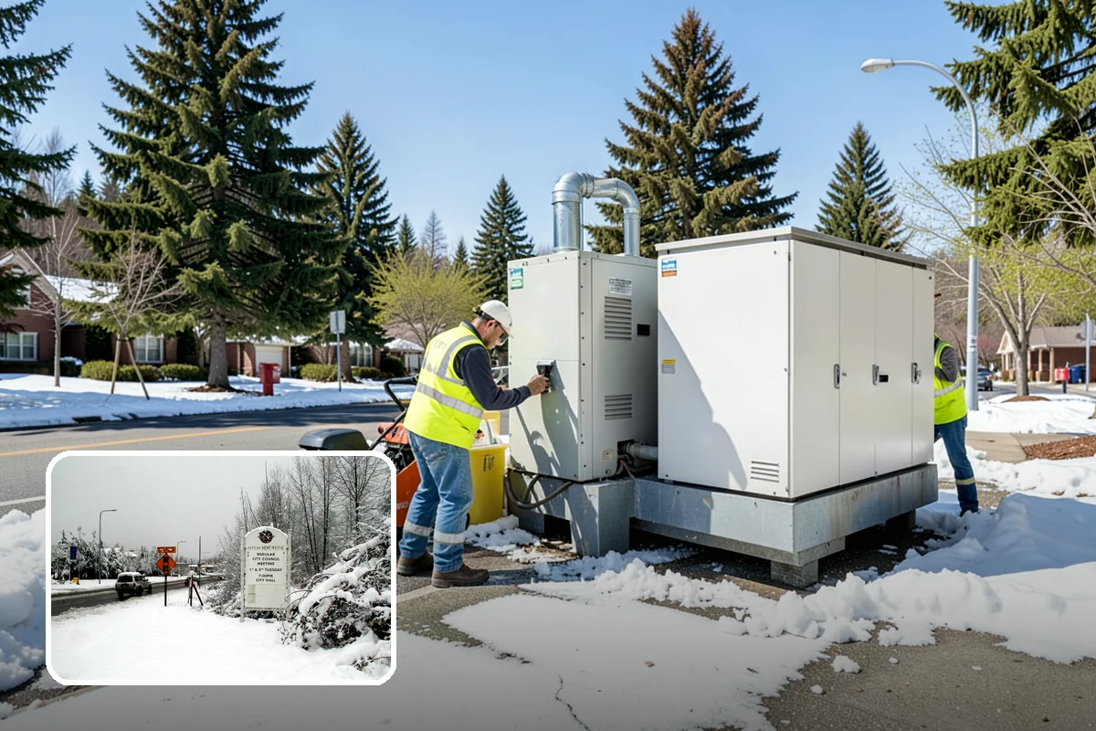 Emergency Snow Response in Newcastle, King County, WA - On-call mobilization for storms that exceed normal plans
