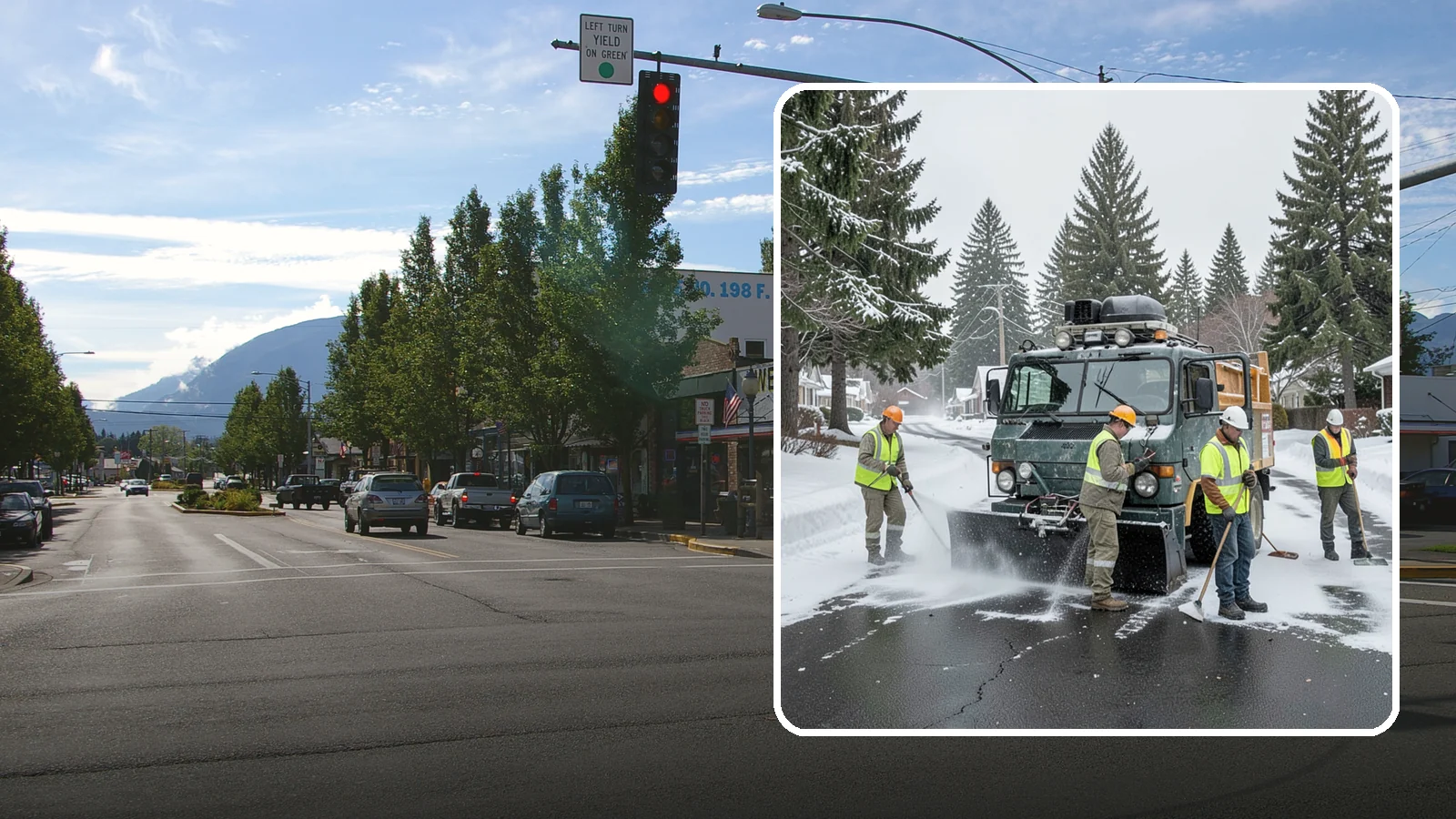 Emergency Snow Response in North Bend, King County, WA - On-call emergency snow response to mobilize crews and equipment when unexpected or severe winter weather strikes.