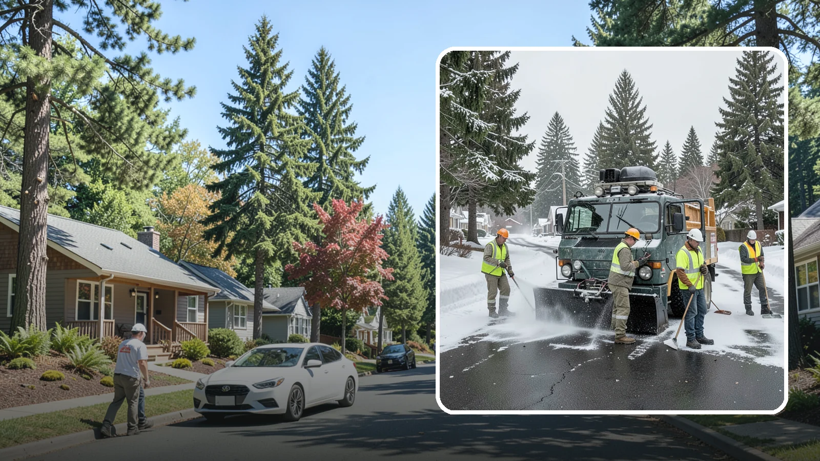 Emergency Snow Response in Orting, Pierce County, WA - On-call emergency snow response to mobilize crews and equipment when unexpected or severe winter weather strikes.