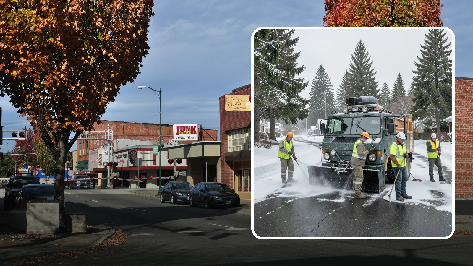 Emergency Snow Response in Puyallup, Pierce County, WA - On-call emergency snow response to mobilize crews and equipment when unexpected or severe winter weather strikes.