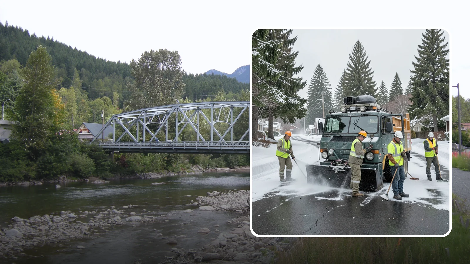 Emergency Snow Response in Skykomish, King County, WA - On-call emergency snow response to mobilize crews and equipment when unexpected or severe winter weather strikes.