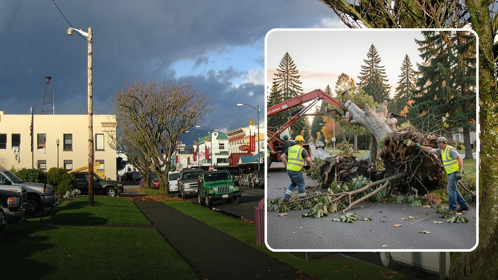 Emergency Tree Removal in Arlington, Snohomish County, WA - Rapid-response removal of failed or imminently failing trees blocking roads, structures, or public access, available around the...