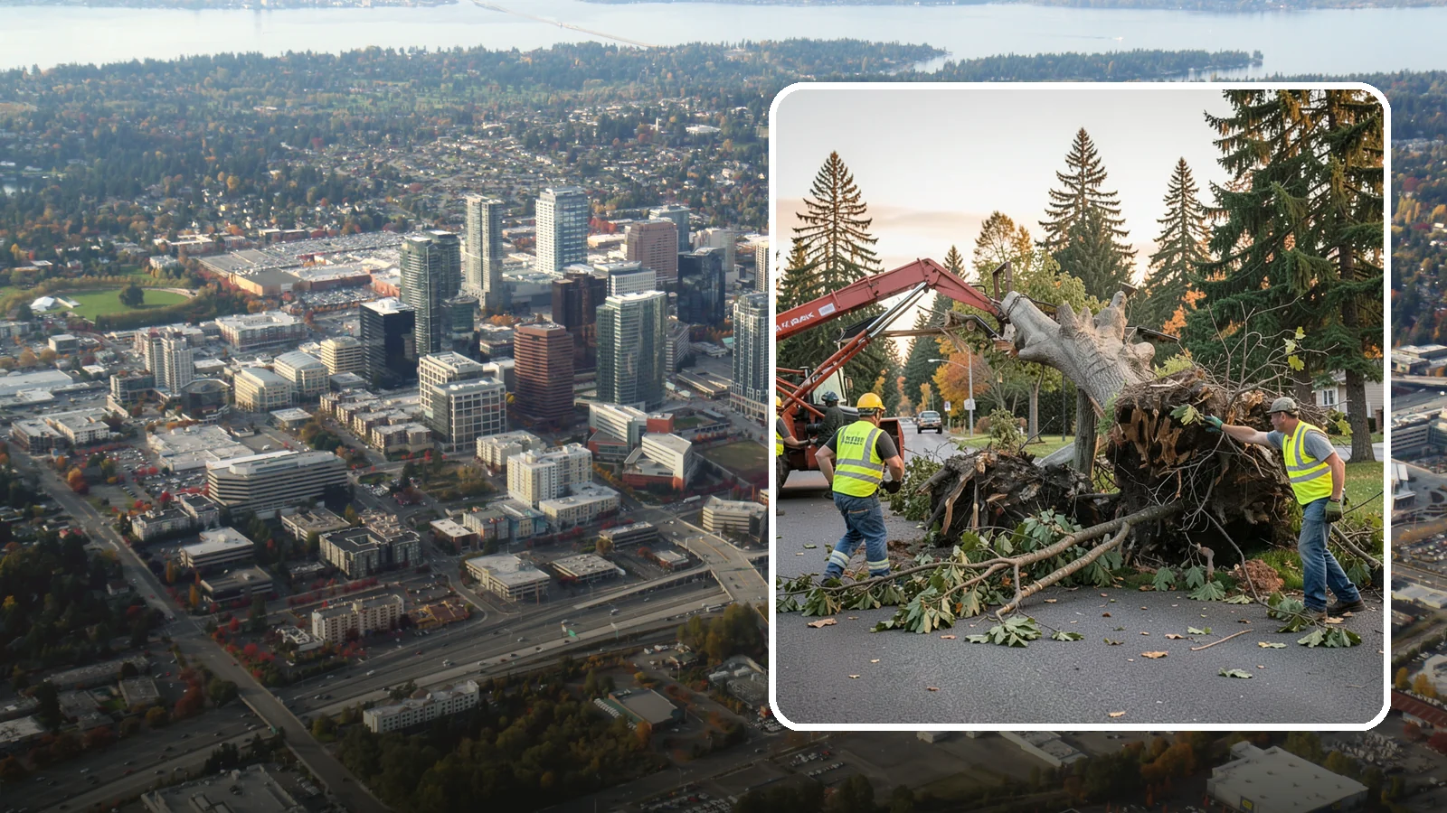 Emergency Tree Removal in Bellevue, King County, WA - Rapid-response removal of failed or imminently failing trees blocking roads, structures, or public access, available around the...