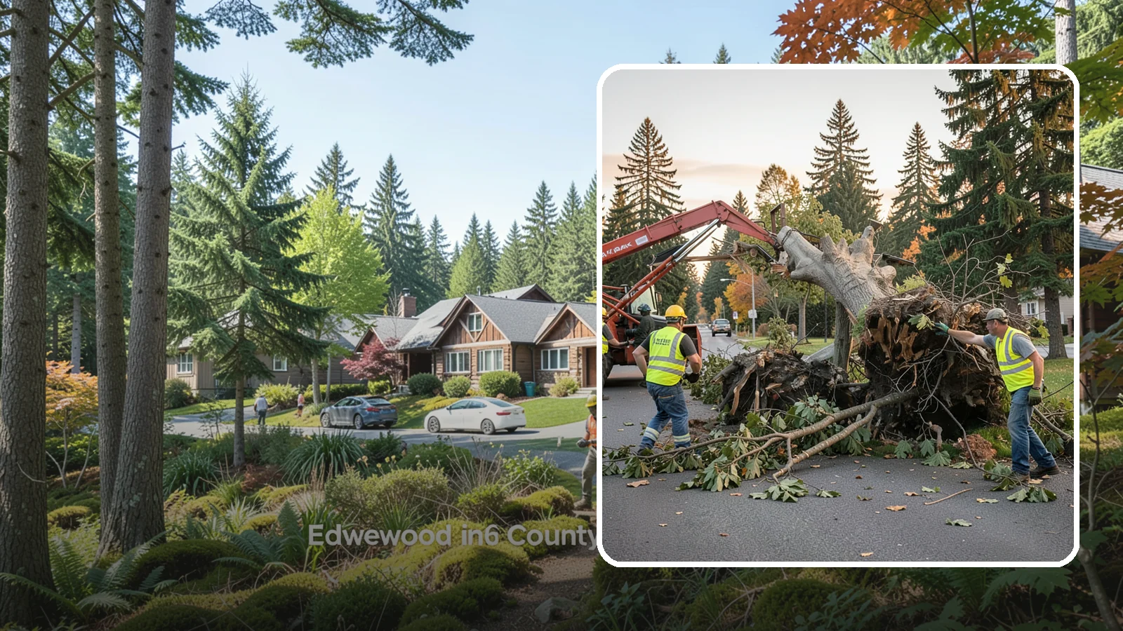 Emergency Tree Removal in Edgewood, Pierce County, WA - Rapid-response removal of failed or imminently failing trees blocking roads, structures, or public access, available around the...