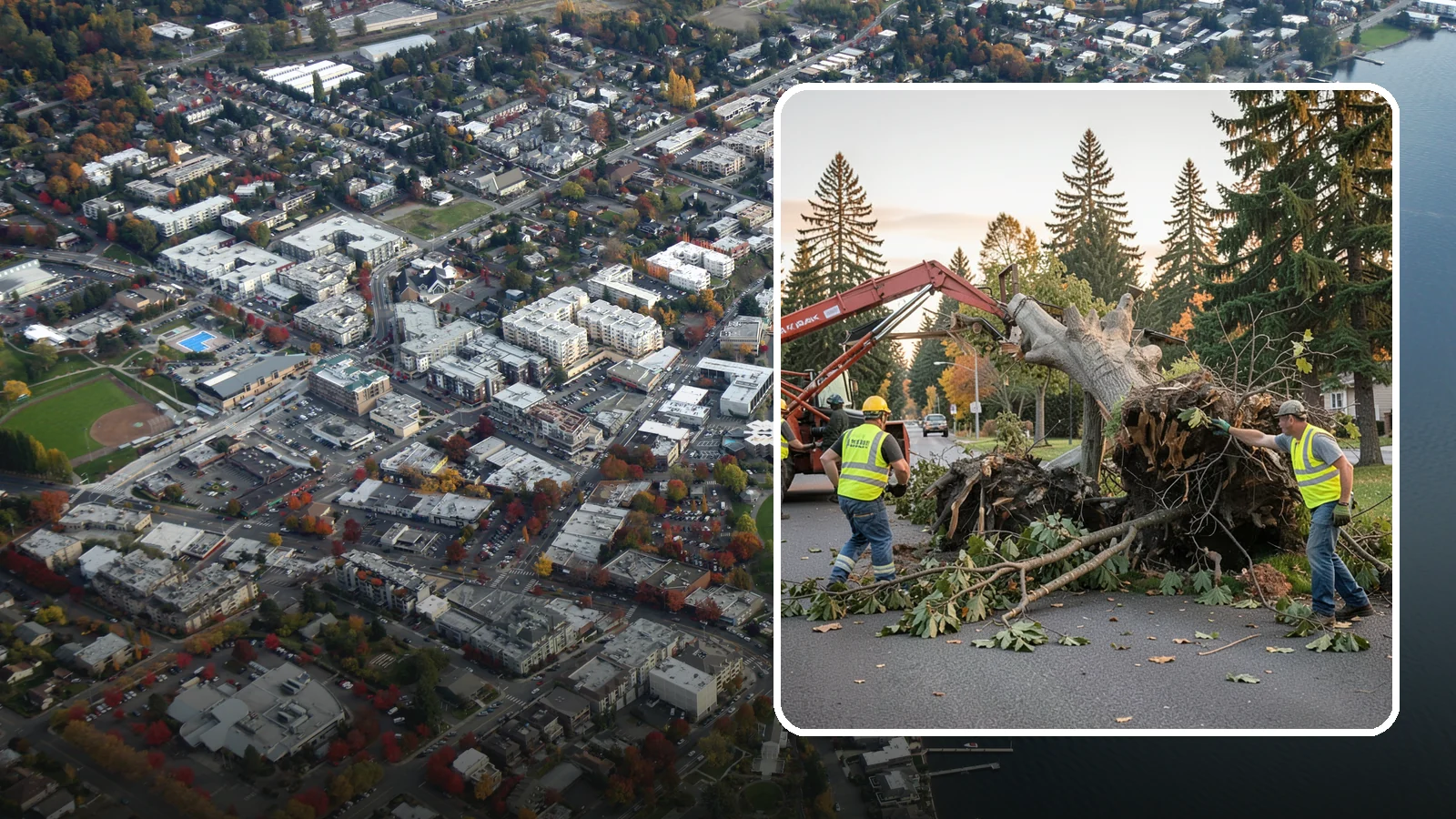 Emergency Tree Removal in Kirkland, King County, WA - Rapid-response removal of failed or imminently failing trees blocking roads, structures, or public access, available around the...
