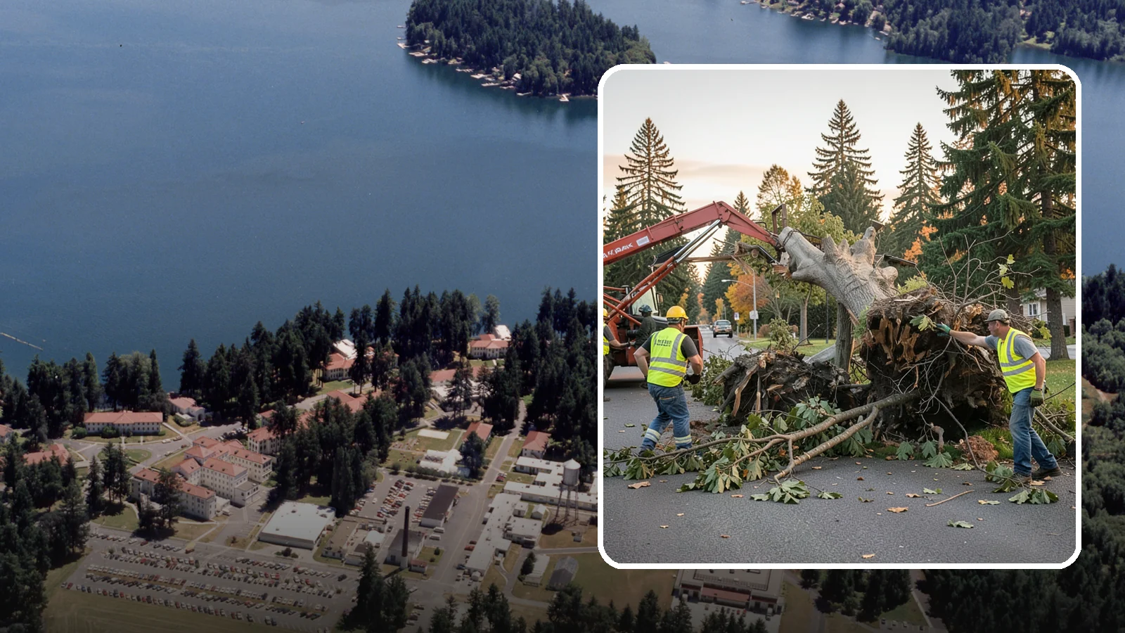 Emergency Tree Removal in Lakewood, Pierce County, WA - Rapid-response removal of failed or imminently failing trees blocking roads, structures, or public access, available around the...