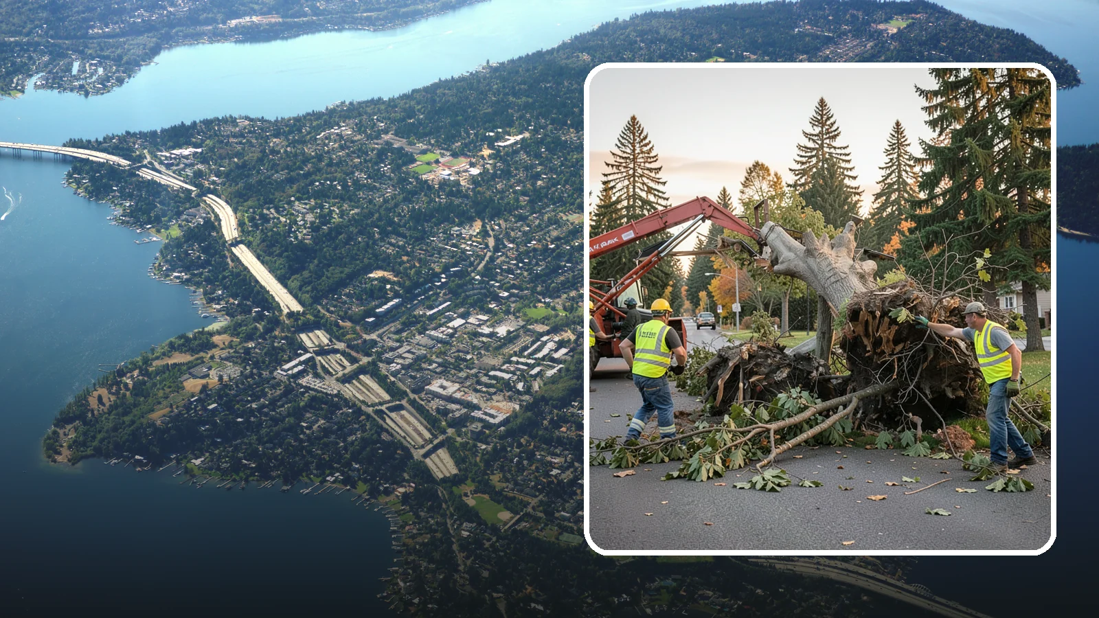 Emergency Tree Removal in Mercer Island, King County, WA - Rapid-response removal of failed or imminently failing trees blocking roads, structures, or public access, available around the...