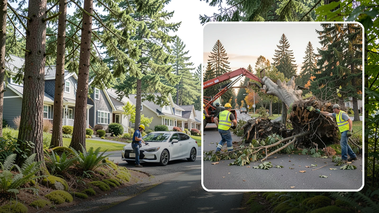Emergency Tree Removal in Normandy Park, King County, WA - Rapid-response removal of failed or imminently failing trees blocking roads, structures, or public access, available around the...