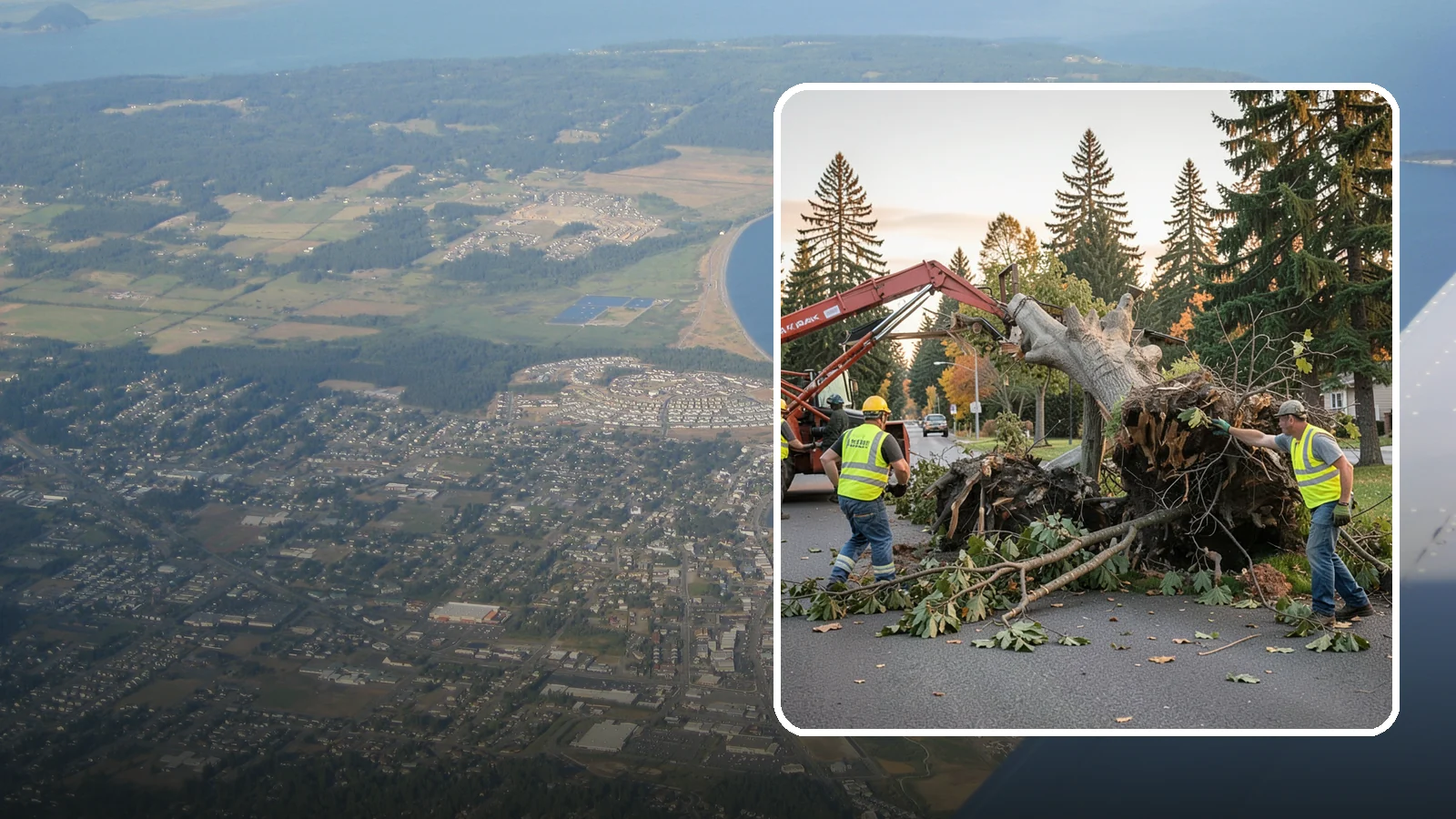 Emergency Tree Removal in Oak Harbor, Island County, WA - Rapid-response removal of failed or imminently failing trees blocking roads, structures, or public access, available around the...