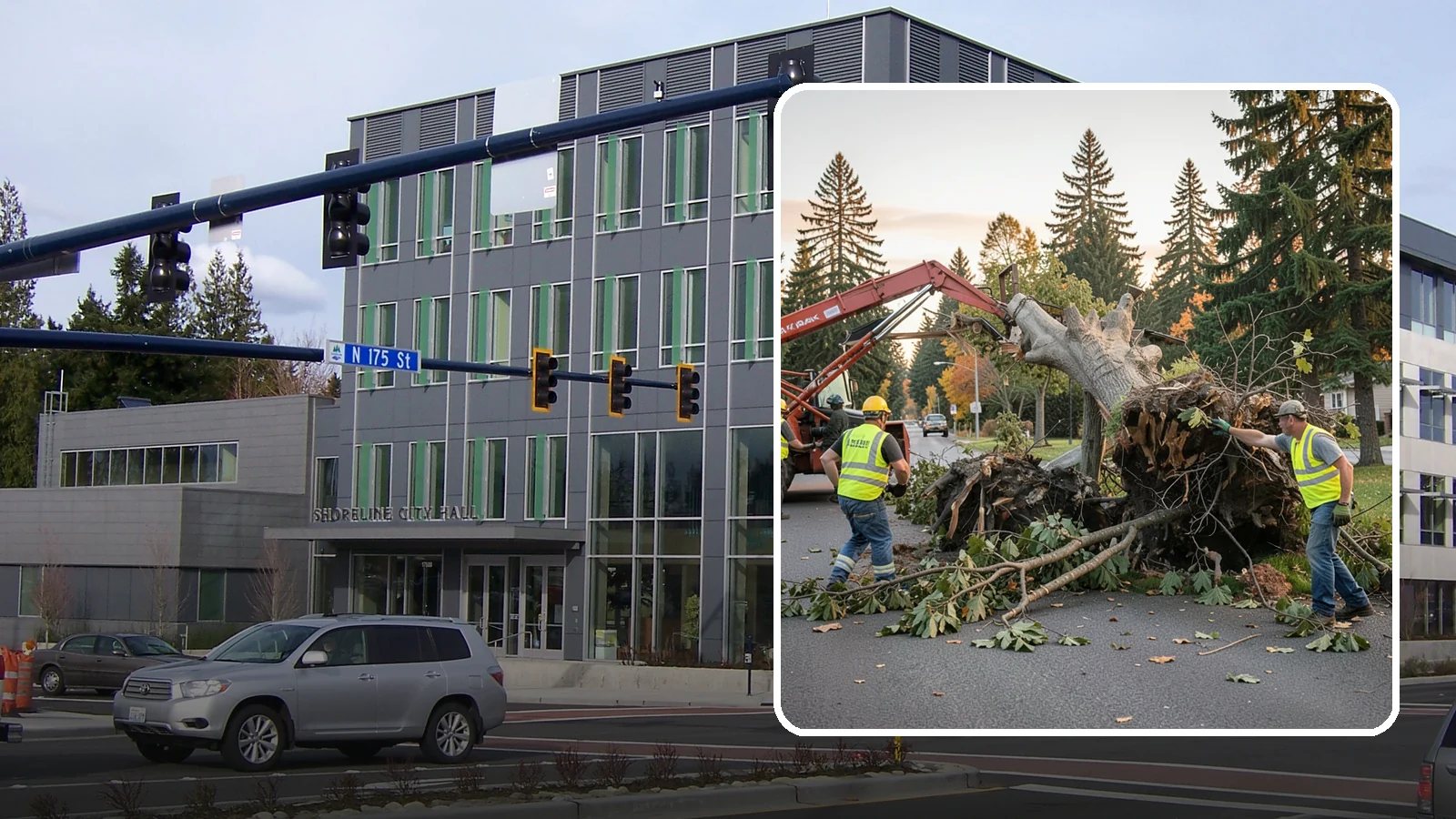 Emergency Tree Removal in Shoreline, King County, WA - Rapid-response removal of failed or imminently failing trees blocking roads, structures, or public access, available around the...