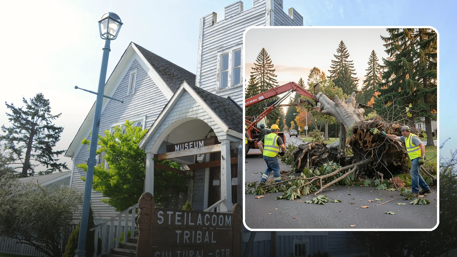 Emergency Tree Removal in Steilacoom, Pierce County, WA - Rapid-response removal of failed or imminently failing trees blocking roads, structures, or public access, available around the...