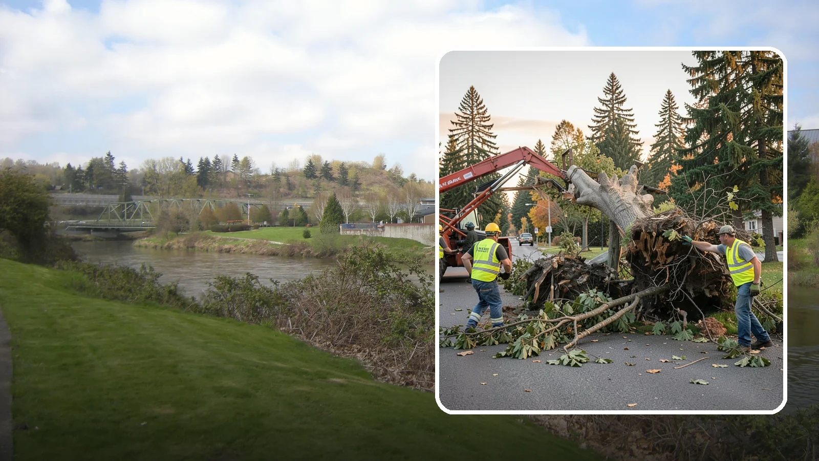 Emergency Tree Removal in Tukwila, King County, WA - Rapid-response removal of failed or imminently failing trees blocking roads, structures, or public access, available around the...