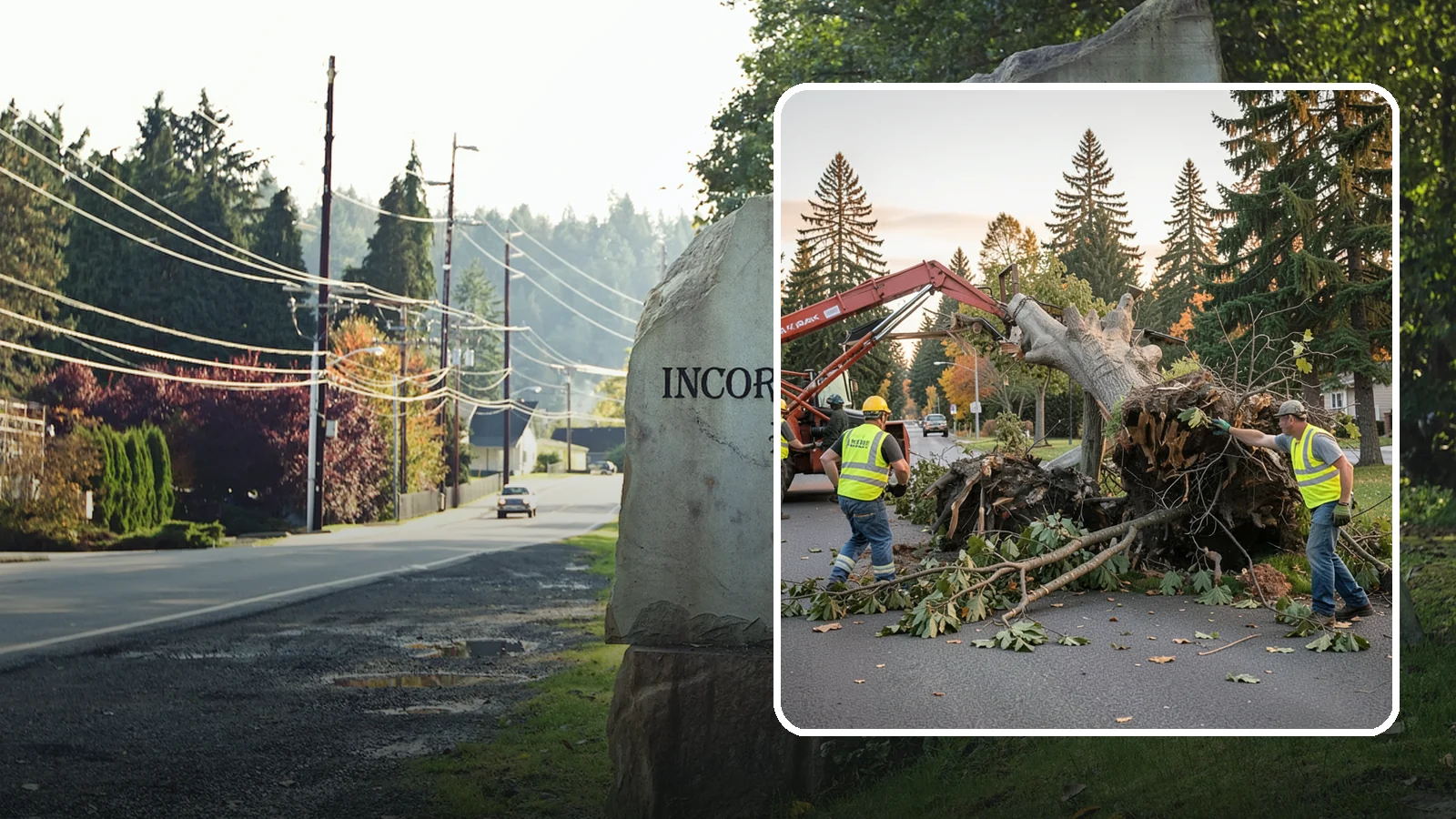 Emergency Tree Removal in Wilkeson, Pierce County, WA - Rapid-response removal of failed or imminently failing trees blocking roads, structures, or public access, available around the...